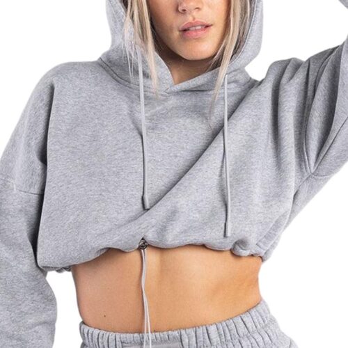 Seamless Crop Hoodie for Yoga Supplier