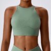 High Neck Ribbed Training Tank OEM