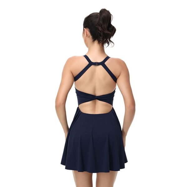 Ribbed Bodycon Yoga Dress OEM