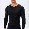 Custom Logo Long Sleeve Compression Top Bulk