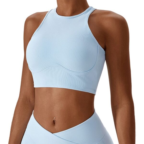 High Neck Ribbed Training Tank OEM