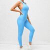Quick-Dry Zip Front Workout Romper Supplier