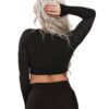 Breathable Mesh Long Sleeve Gym Tee Wholesale