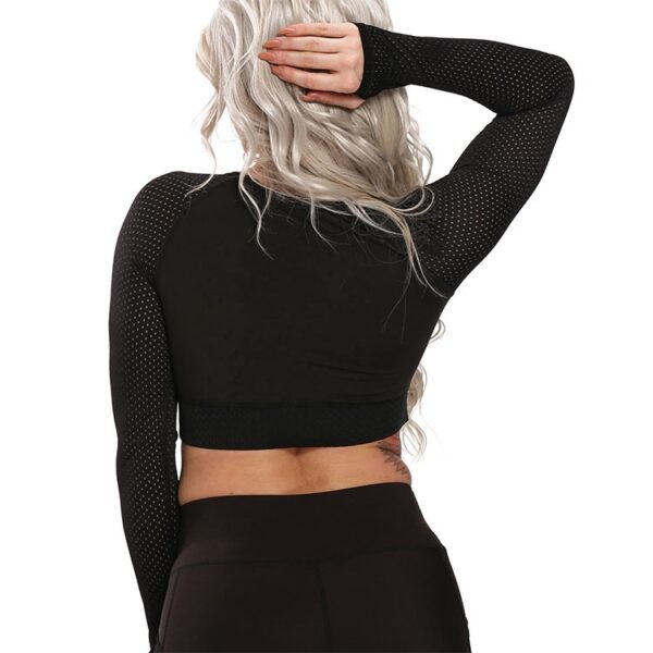 Breathable Mesh Long Sleeve Gym Tee Wholesale