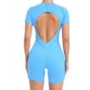 Custom Logo Backless Yoga Romper Bulk
