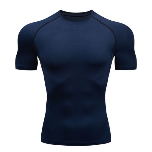 Wholesale Men's Compression Shirt Short Sleeve