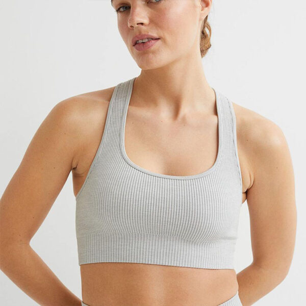 Custom Logo Scoop Neck Sports Bra Bulk