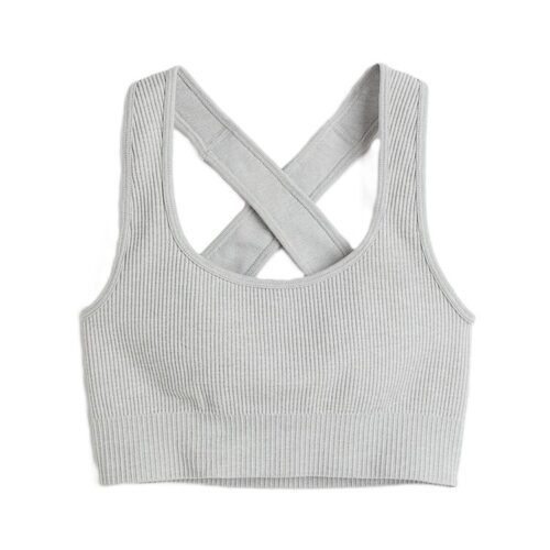 Custom Logo Scoop Neck Sports Bra Bulk